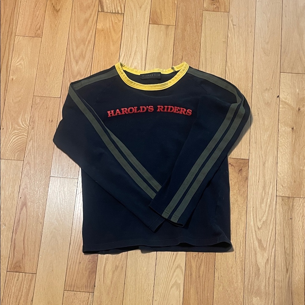 Harold's Kids Long Sleeve Tee - Black with Yellow and Red